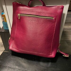 Portland Leather Orchid Classic Tote Backpack